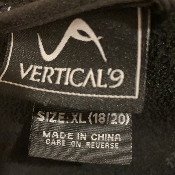 Vertical ‘9 SZ XL (18-20) Women’s Zip Front Lightweight Black/Red Hooded Jacket - Picture 6 of 14